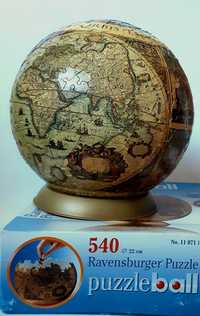 Ravensburger 540 Puzzle 3D Globus Historyczna Mapa Świata (-1)