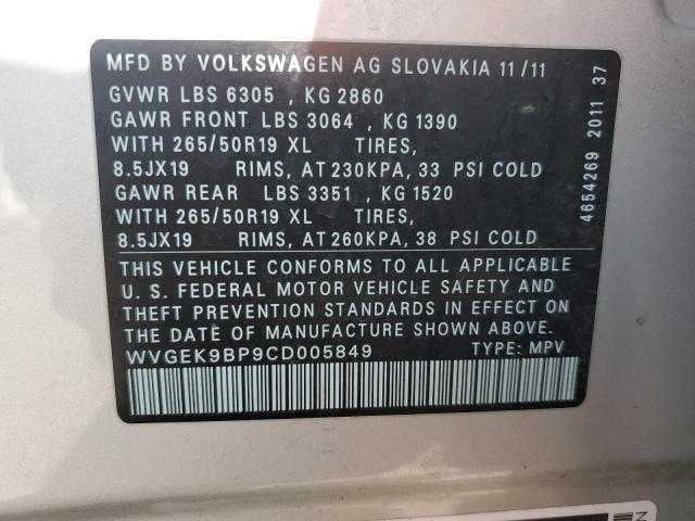 Volkswagen Touareg V6 TDI 2012 Знижка