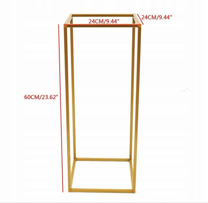 Ozdobny złoty kwietnik 8 sztuk - zestaw