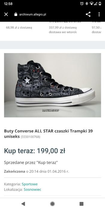 Converse trampki Converse