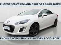 Peugeot 308 CC 2.0 HDi Roland Garros 163KM Niespotykany Zadbany Perła Xenon Navi