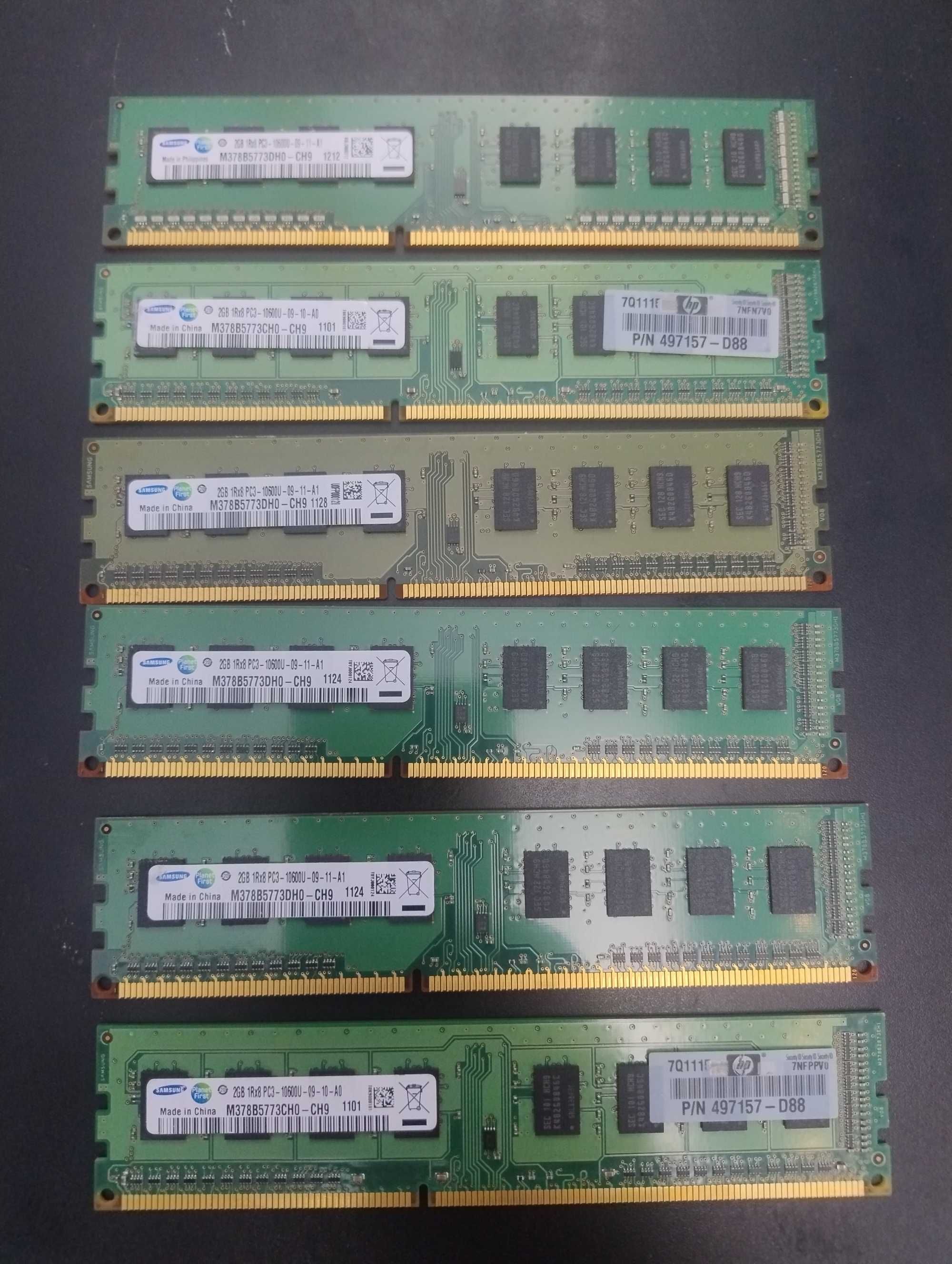 Pamięć Samsung - M378B5773CH0-CH9 2GB 240Pin DIMM DDR3  KOMPLET 6 SZT