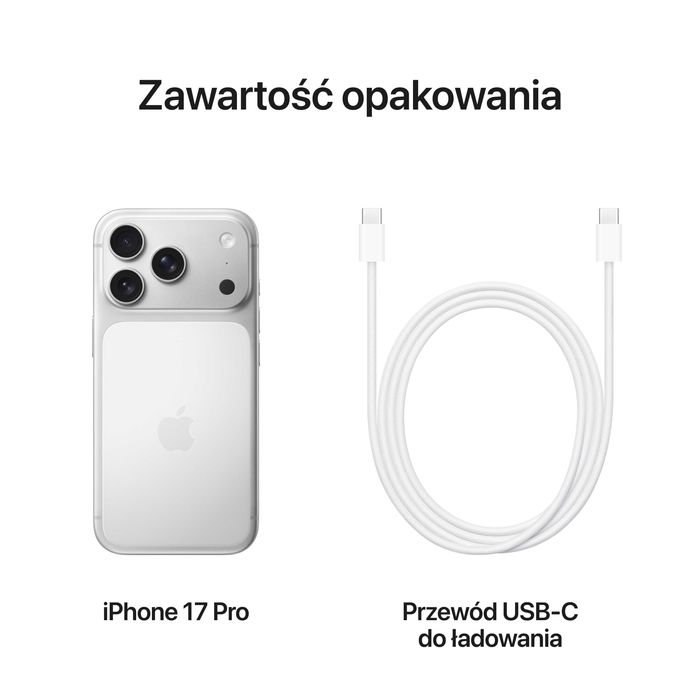 Apple iPhone 17 Pro 256 GB – Srebrny | PREMIUM | Gwarancja | Raty 0%