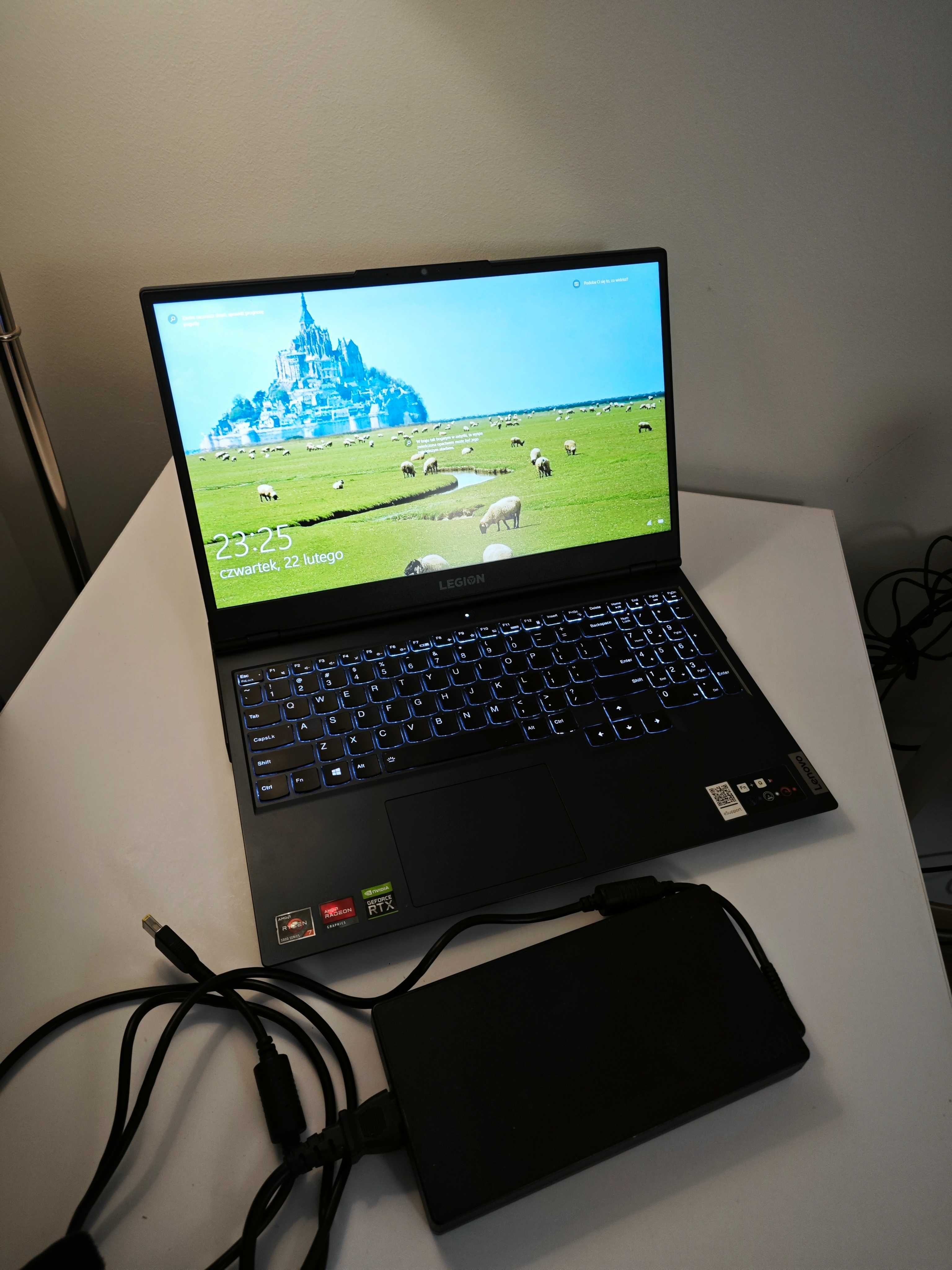 Laptop Lenovo Legion 5 do gier, pracy, nauki RTX 3060 | Razen R7 5800H