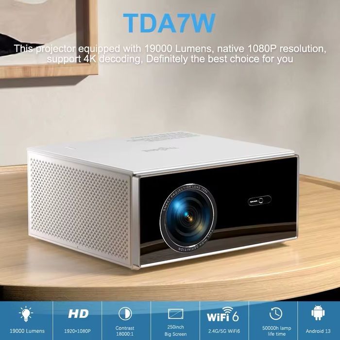 Проектор Thundeal TDA7W 2/32ГБ Android 13, 3D.