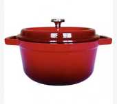 Каструля чавунна RINGEL ESSEN 24 СМ (3,8 Л) З КРИШКОЮ (RG-2300-24)