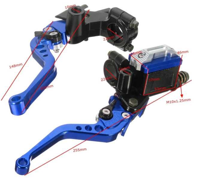 Klamki pompa hamulca NSR CBR Derbi WR TZR Romet division YBR DERBI