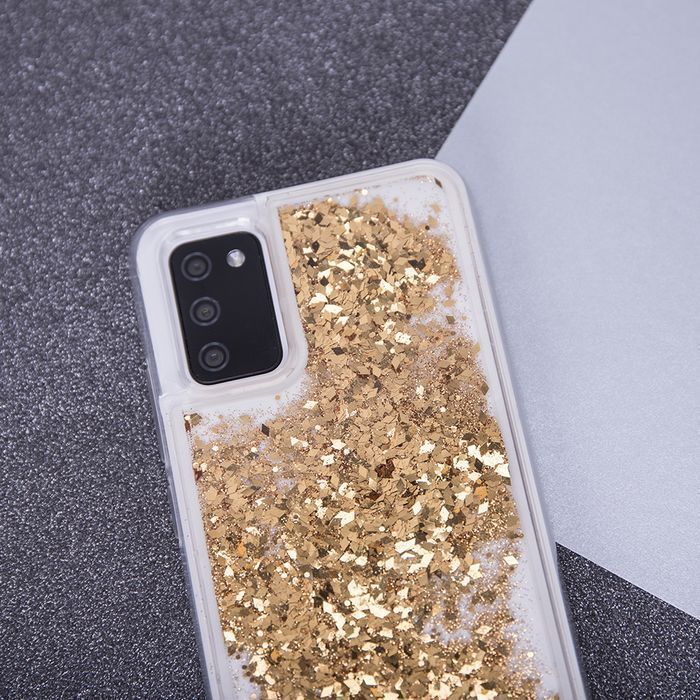 Nakładka Liquid Sparkle Tpu Do Xiaomi Redmi Note 9 Złota