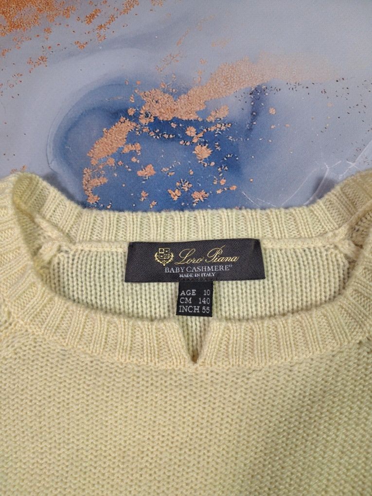 Детский свитер Loro Piana Baby Cashmere на девочку кофта кашемировая