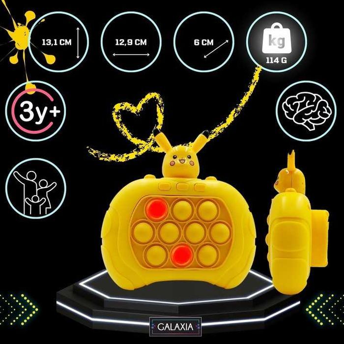 GRA POPIT Pop It Elektroniczne Elektryczne Gra Zręcznościowa PIKACHU