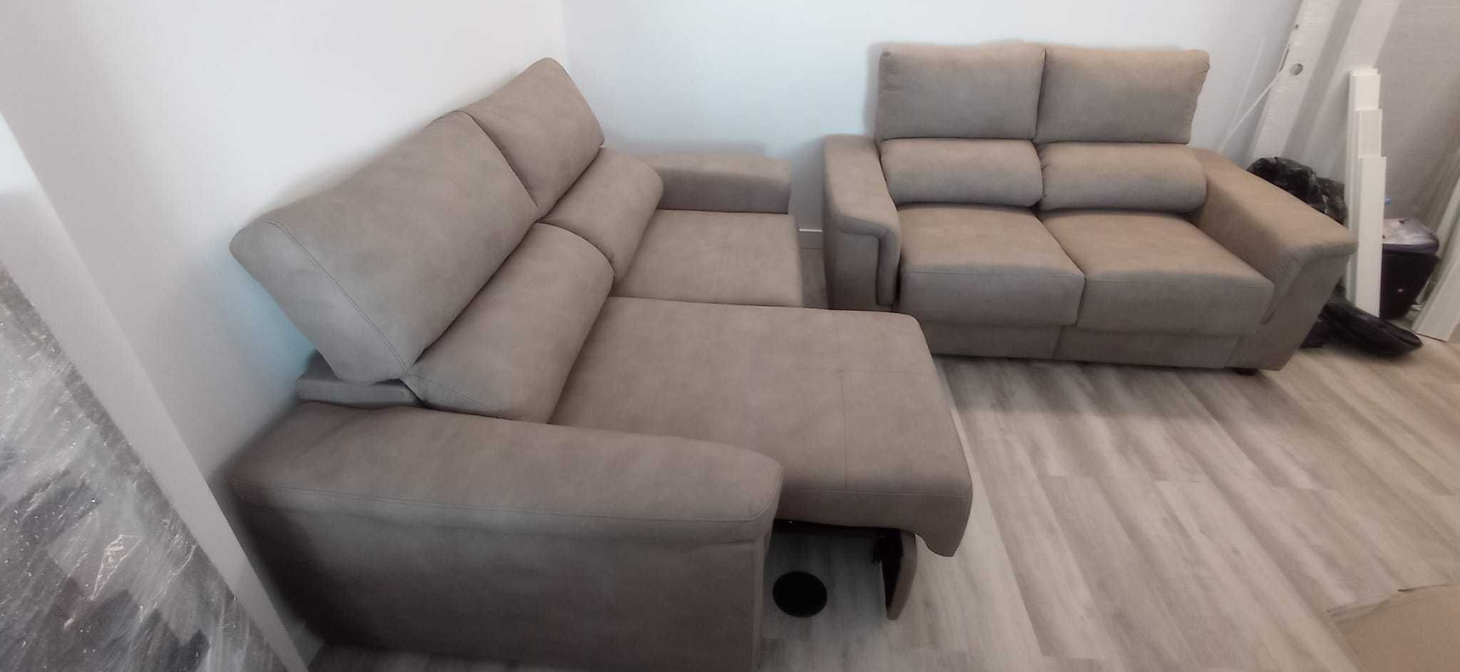 Sofás de 2 e 3 lugares NOVOS (acentos deslizantes)