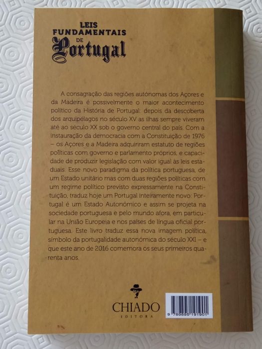 Livro - Leis Fundamentais de Portugal