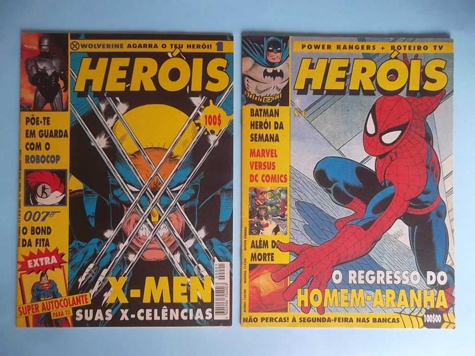 HERÓIS , Coleção completa Nº 1 a 8