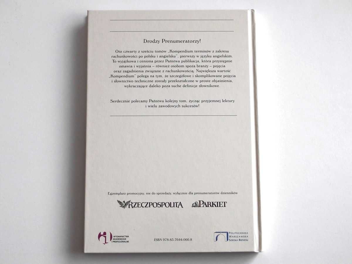 Compendium of Accounting in Polish & English A-D