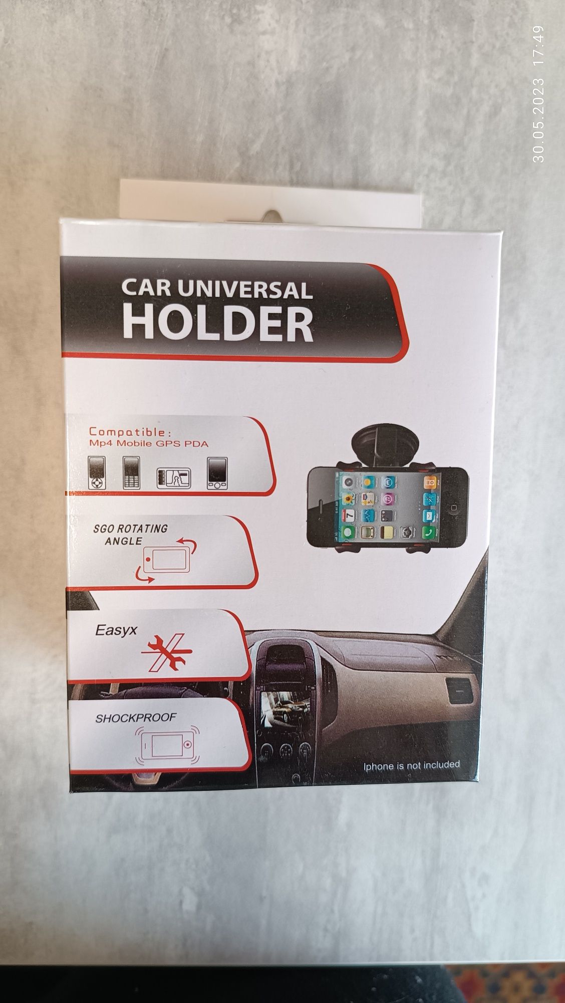 Тримач телефона авто на присосці на лобове скло Car Universal Holder