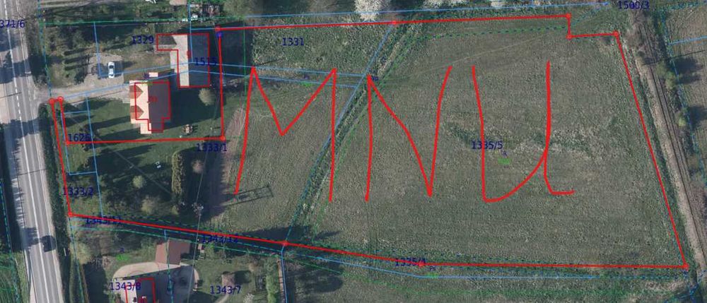 Działka +dom 1,20 ha trasa Wadowice-Zator całość inwestycyjno-usługowa
