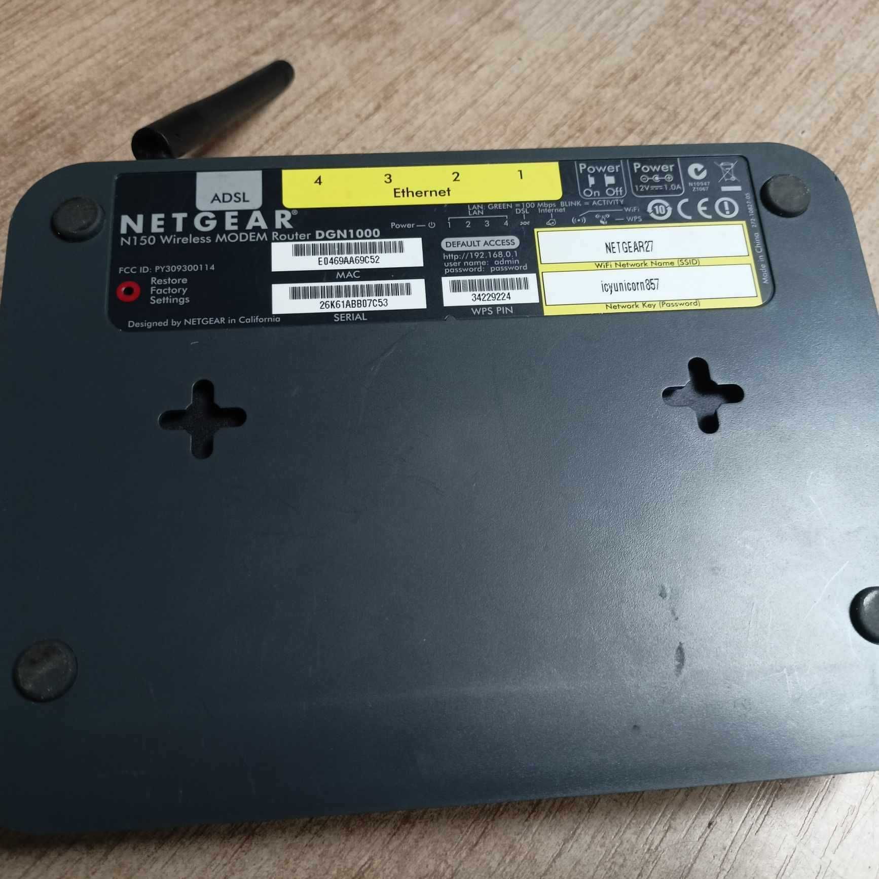 Router NetGear DGN1000