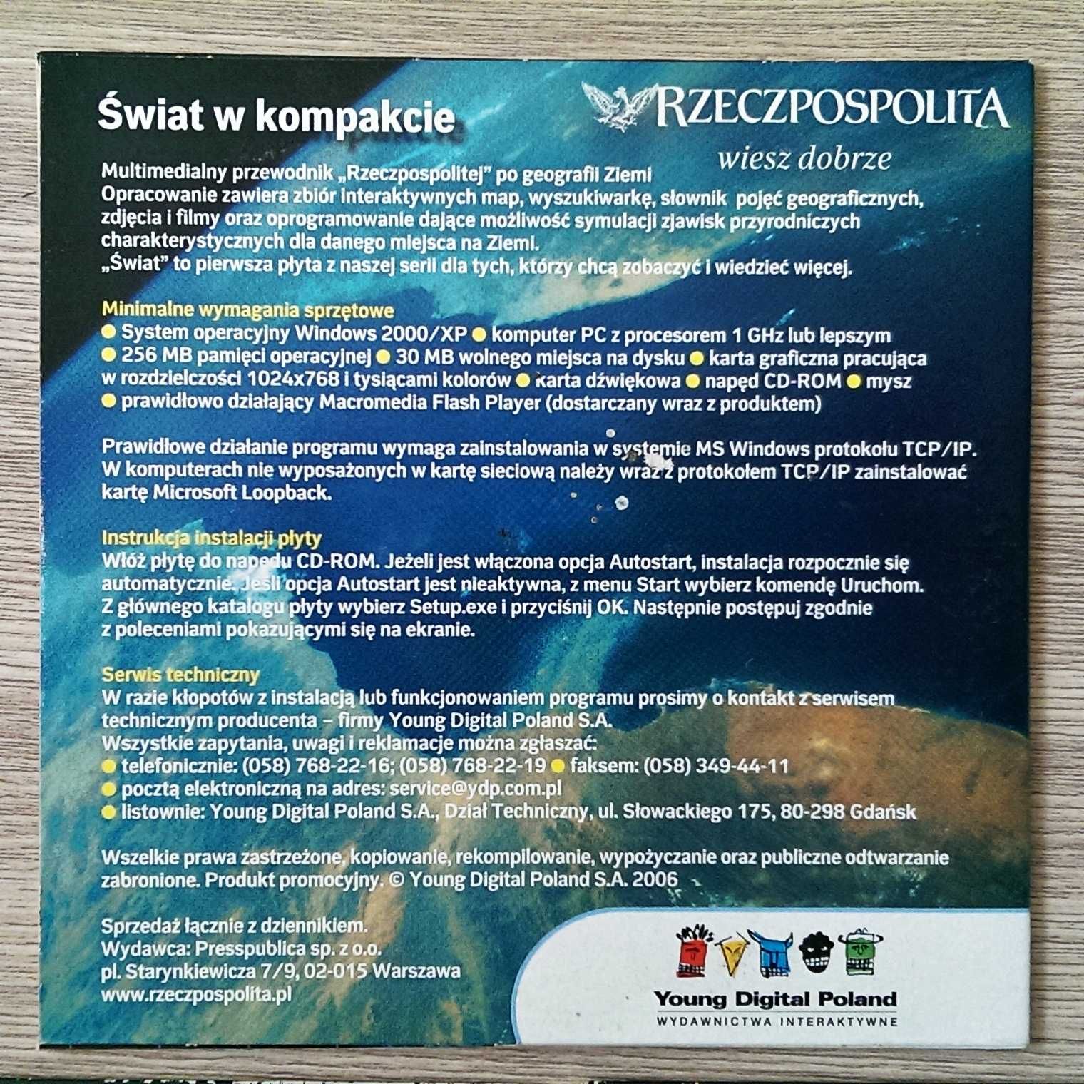 Płyty CD Świat w kompakcie Rzeczpospolita geografia Ziemi