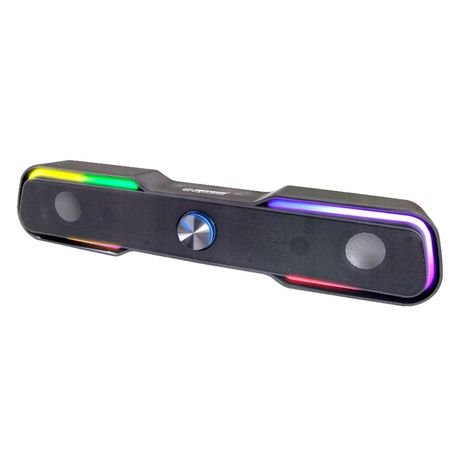 Soundbar S/Fios 2x3W LED RGB