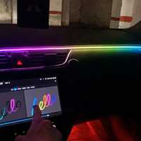 RGB динамічна (Веселка) контурна підсвітка авто  18в1