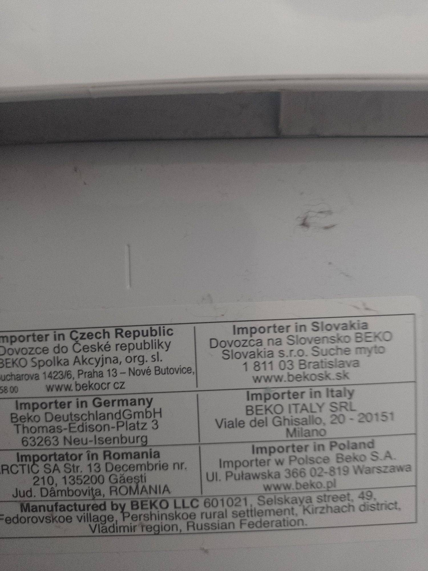 Pralka Beko wąska