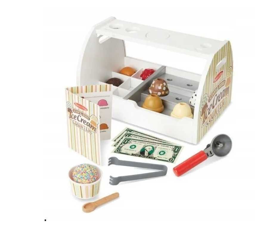 Lodziarnia drewniana Melissa and Doug nowa oryginalna