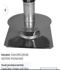 ZAKOŃCZENIE turbo  dwuścienna 60/100 PIONOWE  płyta