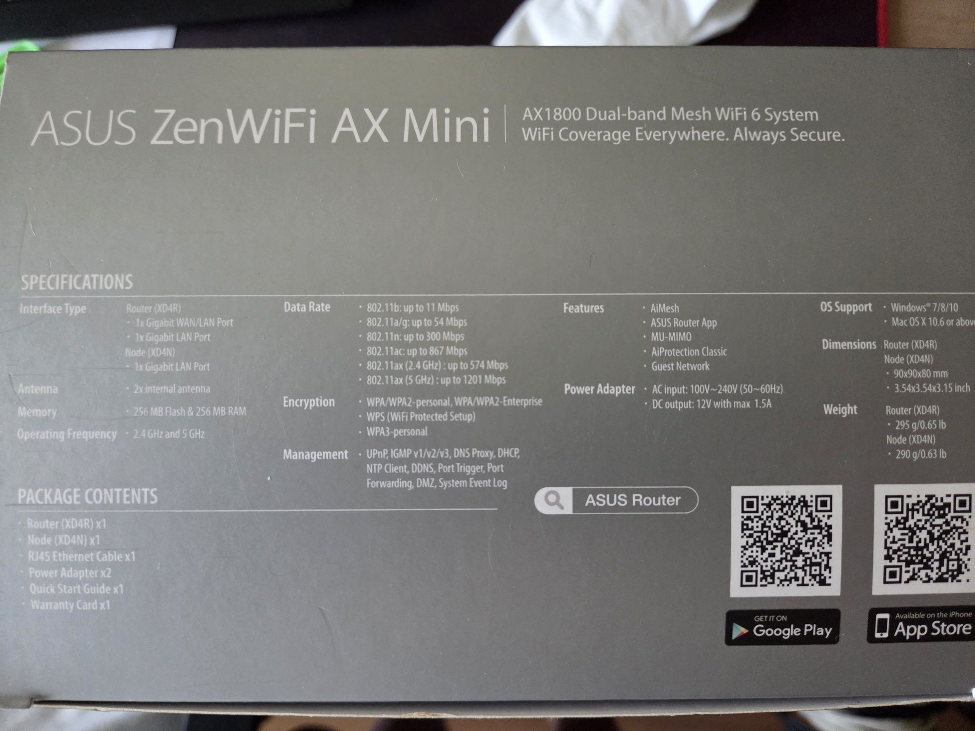 Asus zen WiFi 6  Ax mini XD4