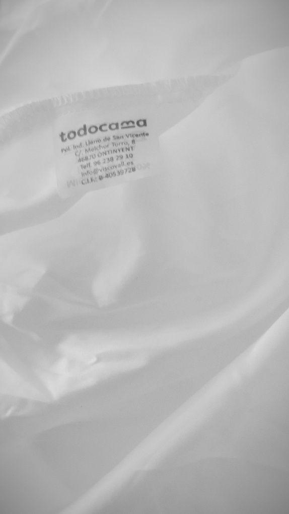 Prześcieradło z gumką białe 90 x 200 x 30cm Todocama