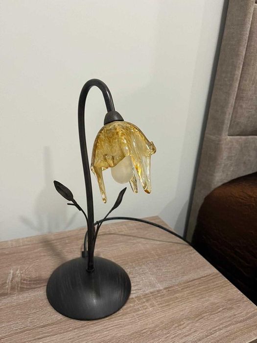 Conjunto de candeeiros Vintage de ferro e loiça BAIXA DE PREÇO