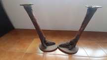 2 cinzeiros patas de avestruz