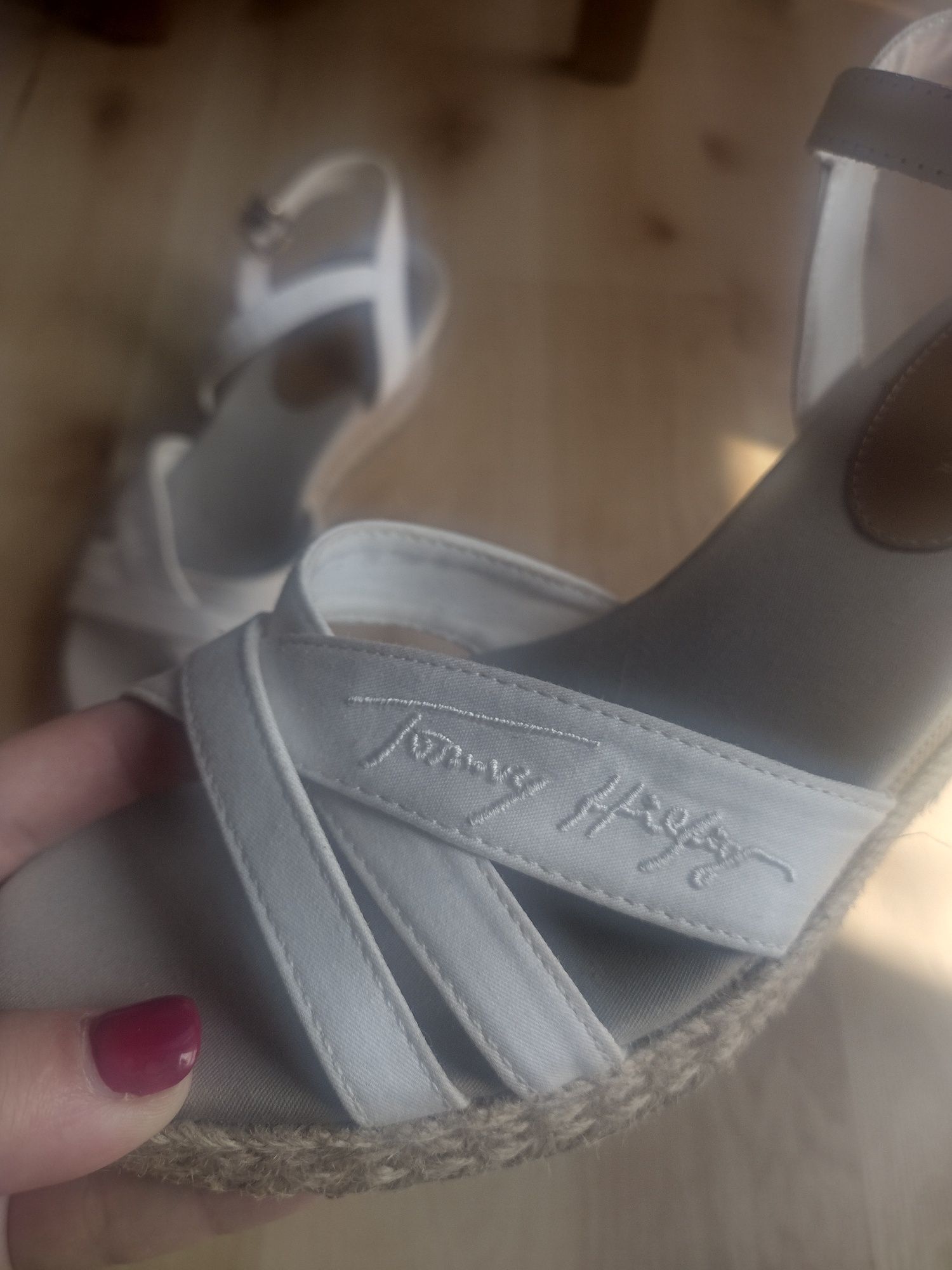 Espadryle Tommy Gradient Mid Wedge Sandal