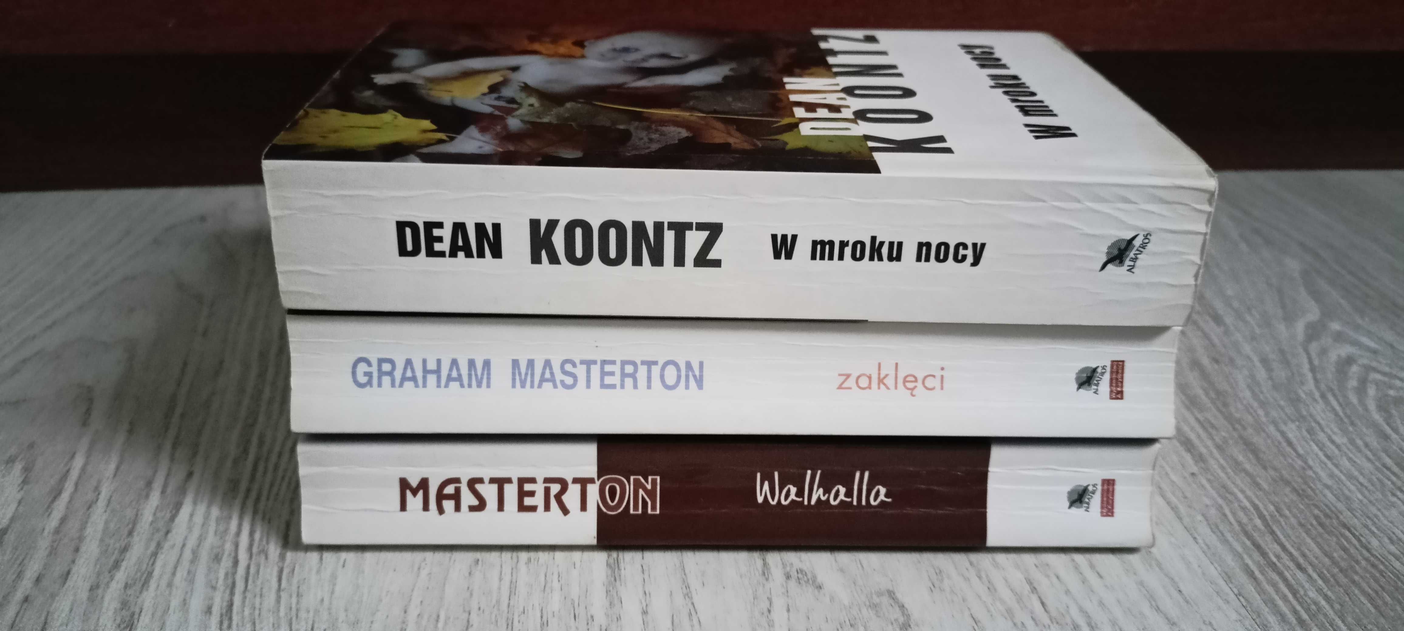 3x Graham Masterton Zaklęci + Walhalla + Dean Koontz W mroku nocy