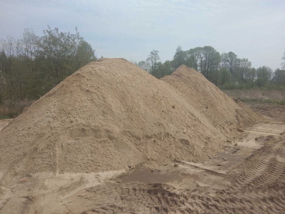 Piasek płukany, siany, ziemia ogrodowa, kruszywa