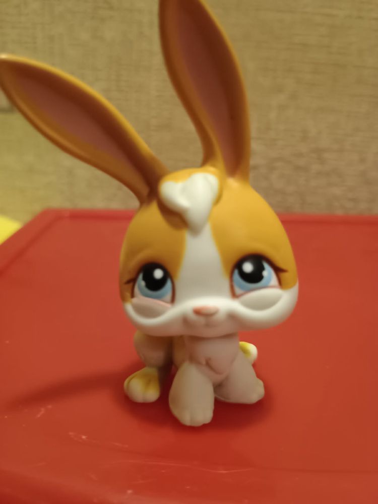 Littlest pet shop królik zając Rabbit LPS figurka z magnesem