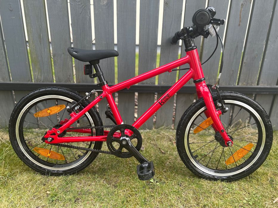 Bungi Bungi Lite Lekki Rower 16" na pasku zębatym czerwony jak nowy