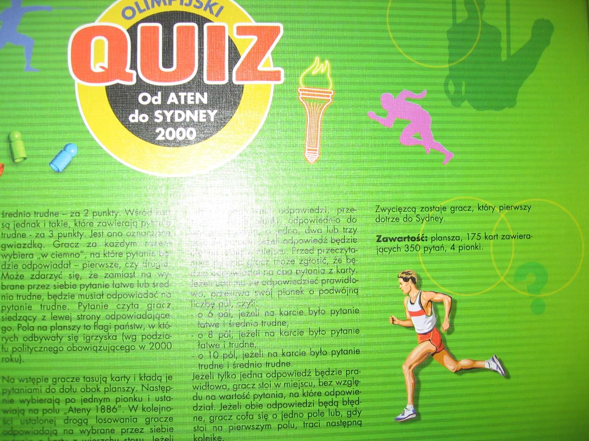 OLIMPIADA - Quiz wiedzy o dyscyplinach ,sportowcach i igrzyskach.