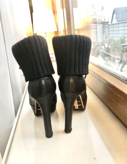 Botki GUCCI 37,5 skórzane oryginał