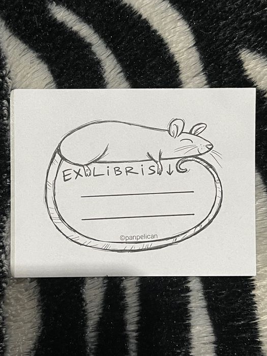 Naklejka Ex libris z myszką