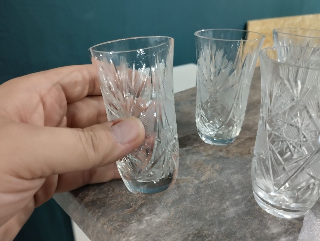 Kryształowe szklanki 5szt.