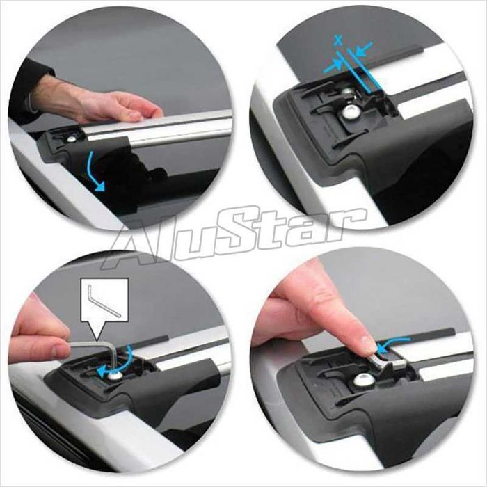 Bagażnik Belki Poprzeczki Niskie peugeot partner