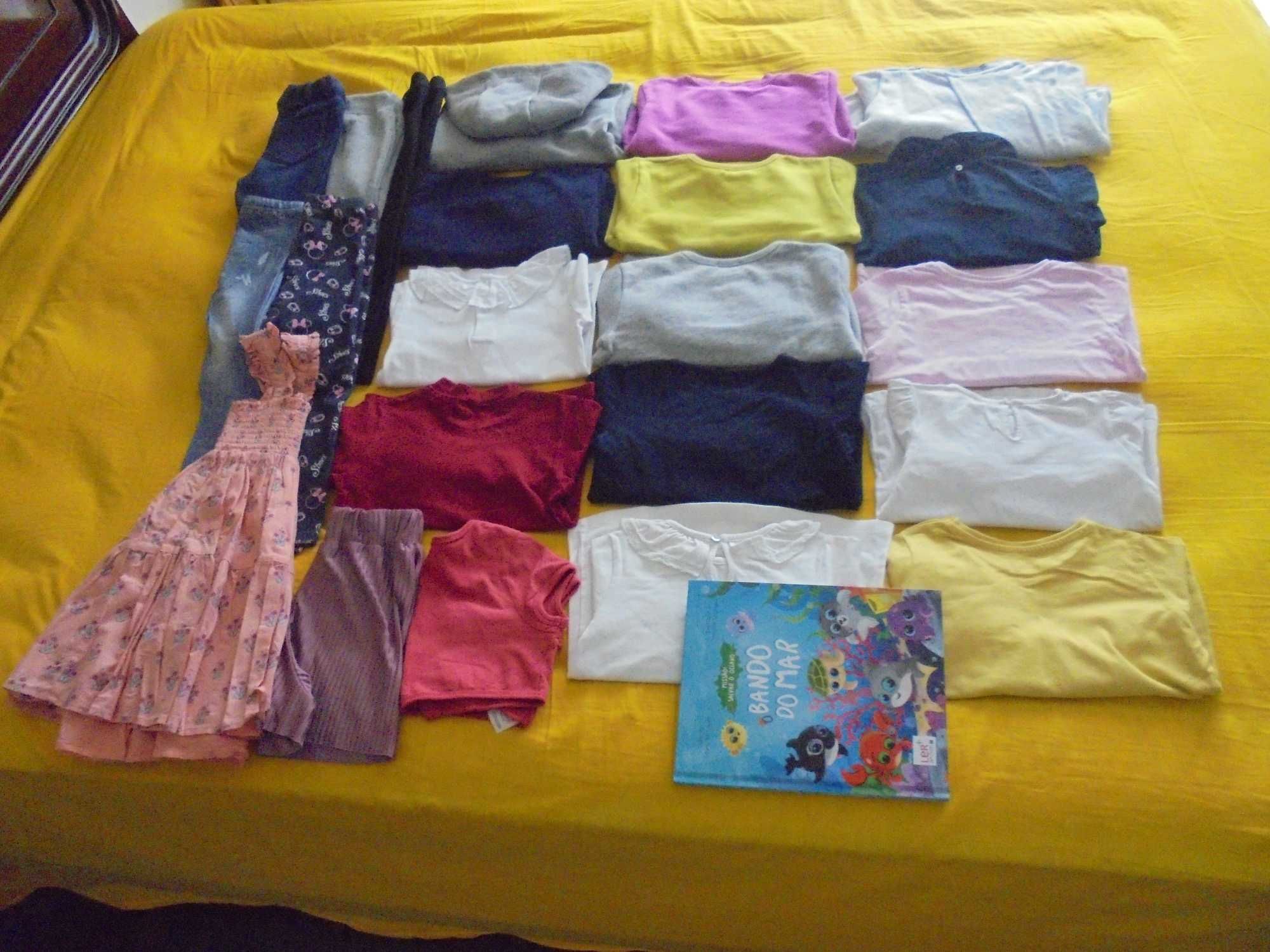 lote de roupa de menina o livro o Bando do Mar