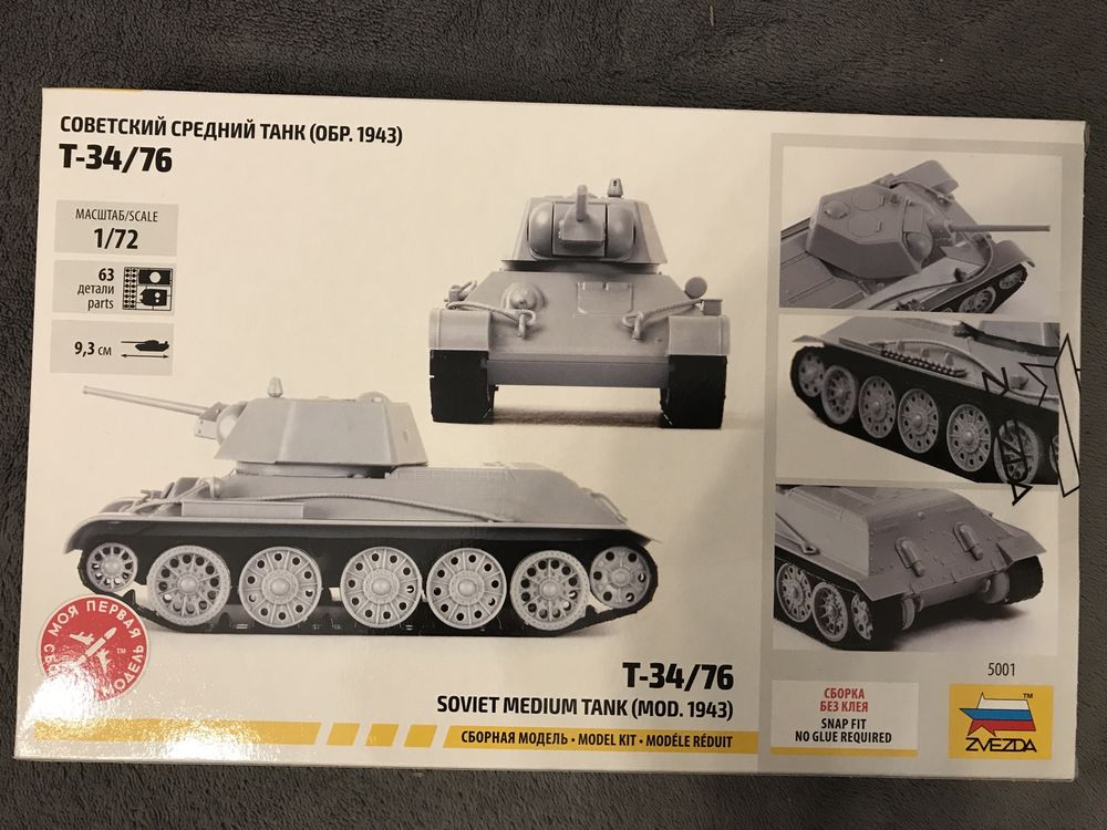 Model do sklejania czołg T-34/76