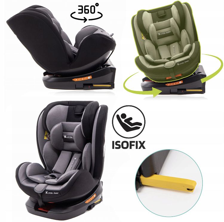 Автомобільне крісло поворотне на 360° 0-36 КГ ISOFIX