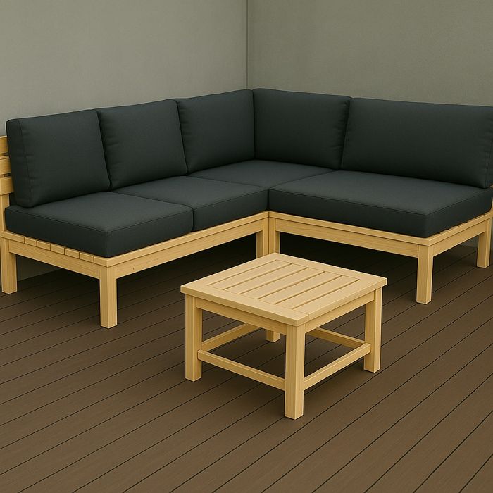 Meble ogrodowe drewniane nowoczesne premium na zamówienie