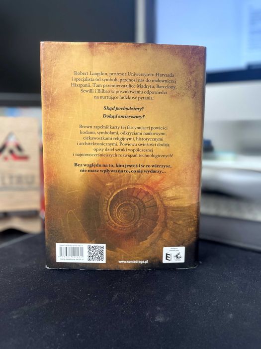 „Początek” – Dan Brown, thriller, seria Robert Langdon, stan BDB