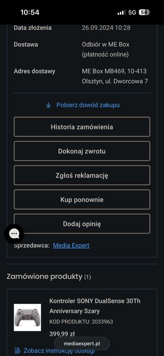 Kontroler pad SONY DualSense 30Th Anniversary NOWY