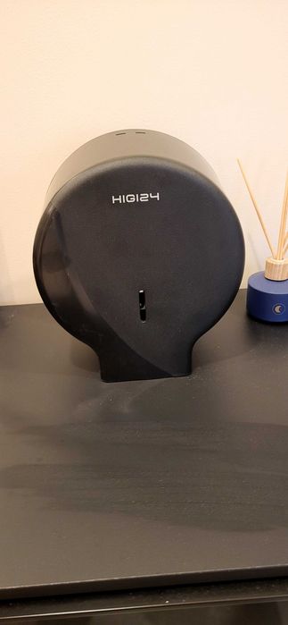 Pojemnik dozownik na papier  toaletowy JUMBO czarny