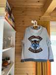 Szara bluza z kapturem Wake Up & Squat tygrys S/M