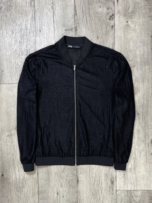 Zara кофта бомбер 32 XL размер женская черная оригинал